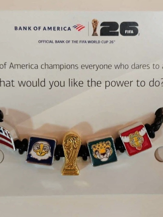Jewelry - Bank of America FIFA World Cup 26 Charm Bracelet - Gold & Multicolor